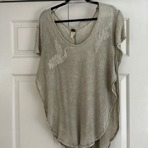 We the free embroidered short sleeve tee